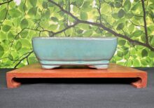 6 Inch Ceramic Pot - Light Blue/Green